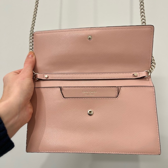 Kate Spade willow wallet crossbody purse + wallet, rosy cheeks light pink - Picture 9 of 12